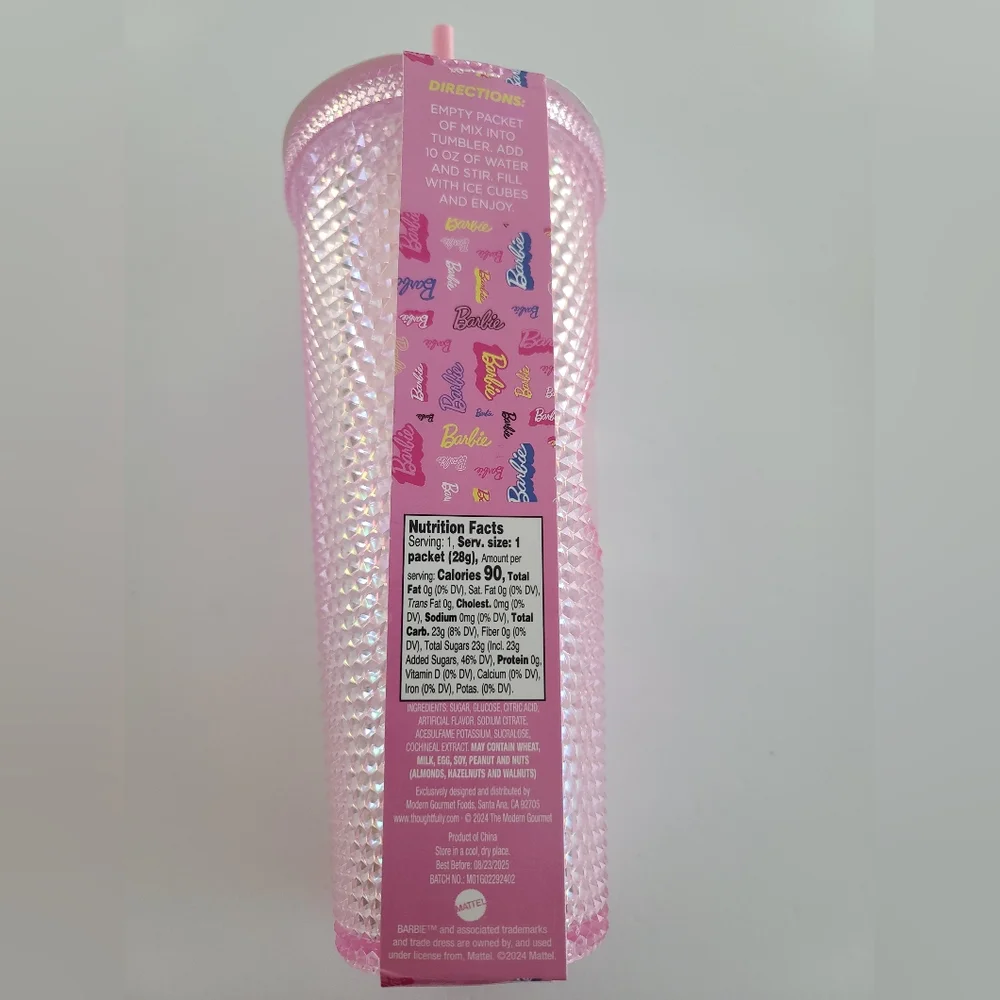 Barbie Studded Tumbler cup Pink